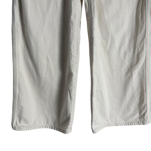 Wrangler Worldwide 661 White Wide Leg High Rise Denim Jeans Size 26 - Picture 8 of 16